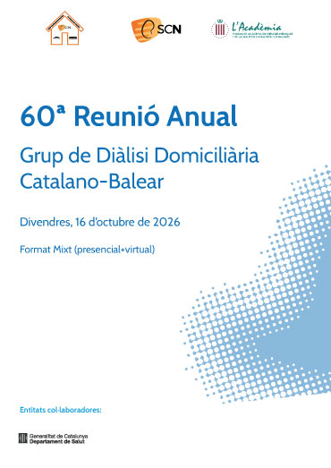 60ª Reunió Anual. Grup de Diàlisi Domiciliària Catalano-Balear